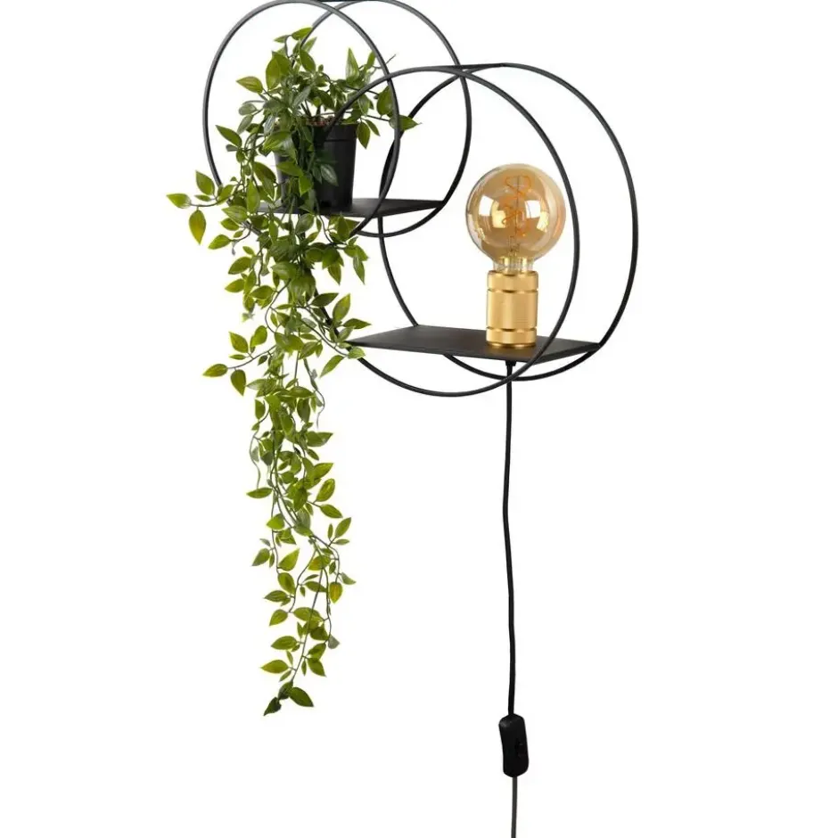 Lucide CIRCLE Wandlamp - Zwart