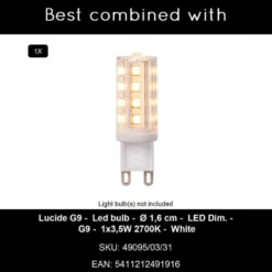 Lucide ELDA Wandlamp - Mat Goud / Messing