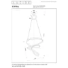 Lucide ESPIRAL Hanglamp - Taupe