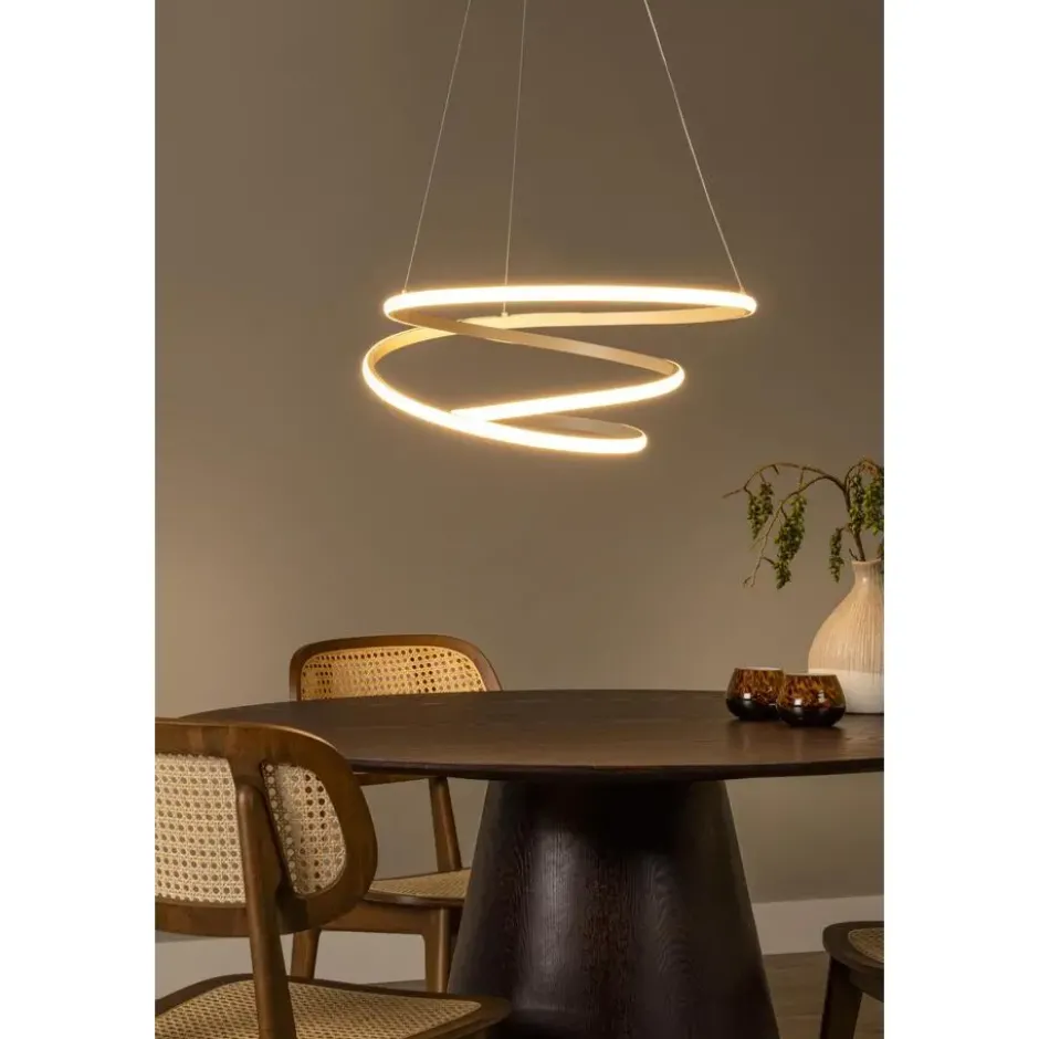 Lucide ESPIRAL Hanglamp - Taupe