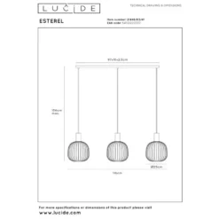 Lucide ESTEREL Hanglamp - Taupe