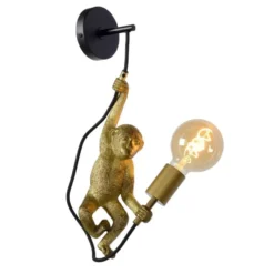 Lucide EXTRAVAGANZA CHIMP Wandlamp - Zwart