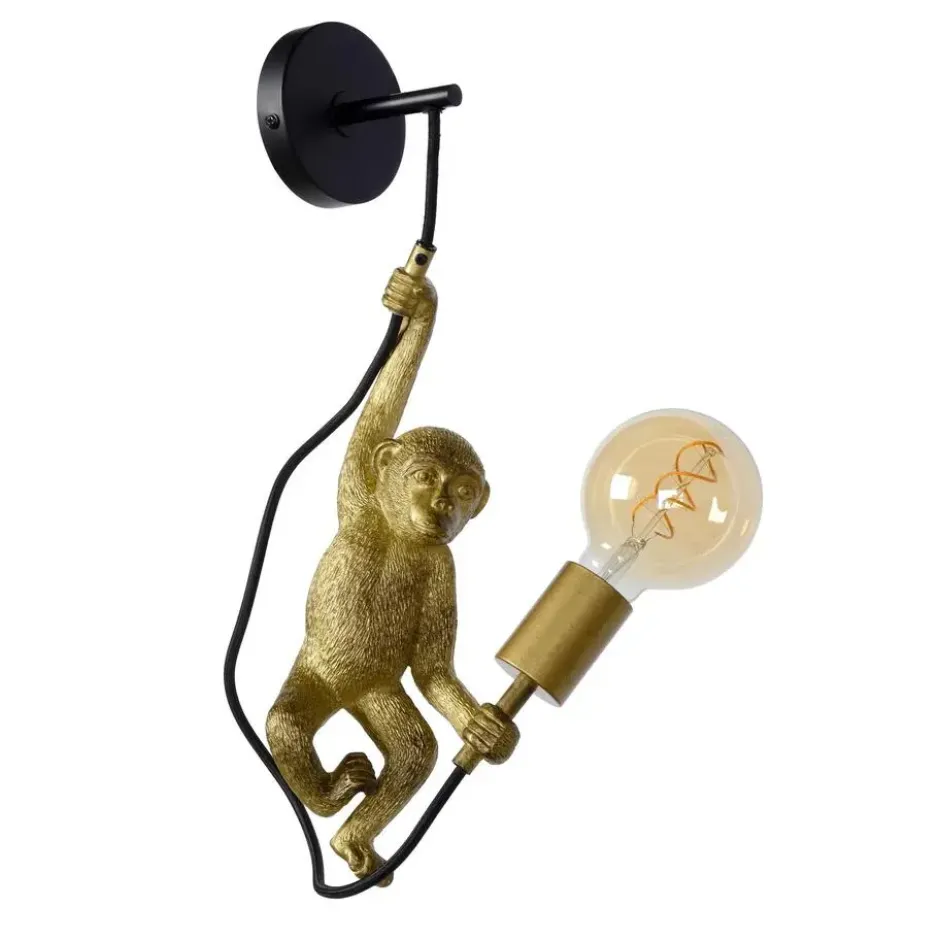 Lucide EXTRAVAGANZA CHIMP Wandlamp - Zwart