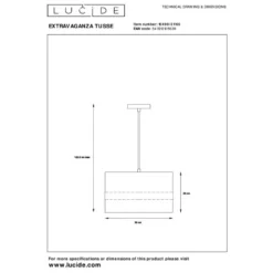 Lucide EXTRAVAGANZA TUSSE Hanglamp - Roze