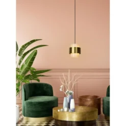 Lucide FIRMIN Hanglamp - Mat Goud / Messing