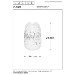 Lucide FLORES Tafellamp - Wit