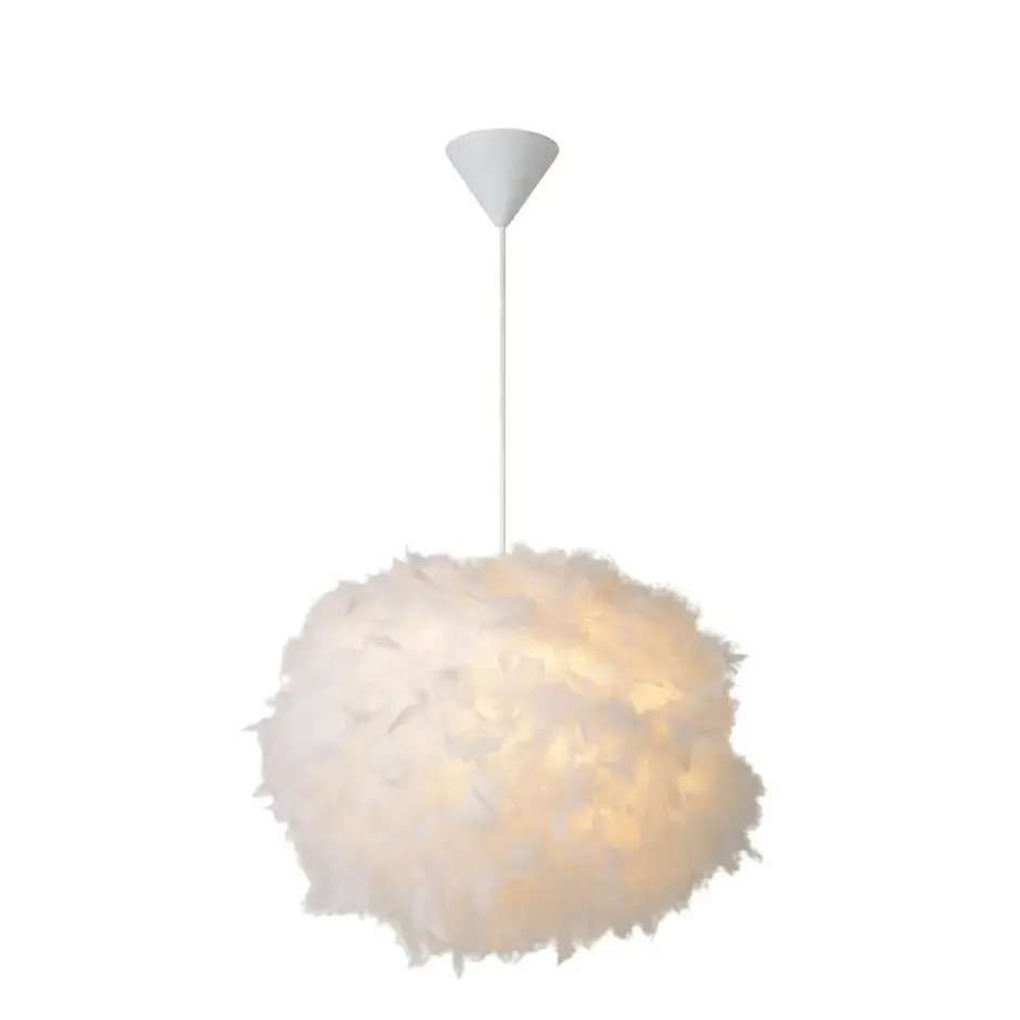 Lucide hanglamp Goosy Soft - wit - Ø50 cm