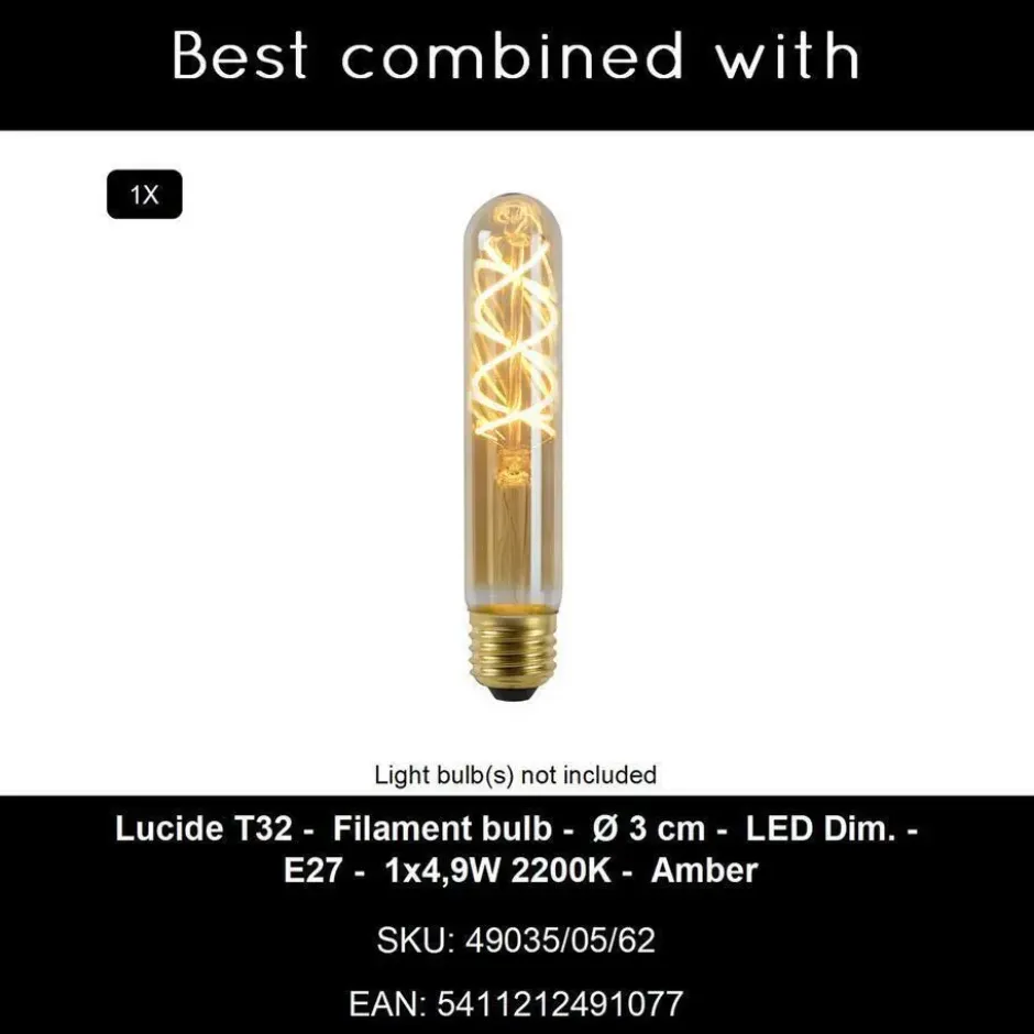 Lucide JOANET Hanglamp - Fumé