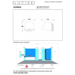 Lucide KORGIS Wandlamp - Transparant