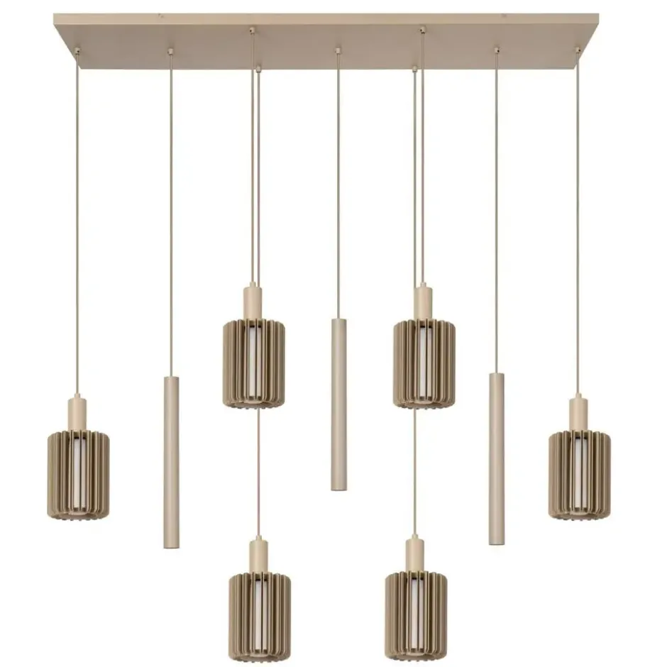 Lucide LAMBRES Hanglamp - Taupe