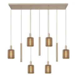 Lucide LAMBRES Hanglamp - Taupe