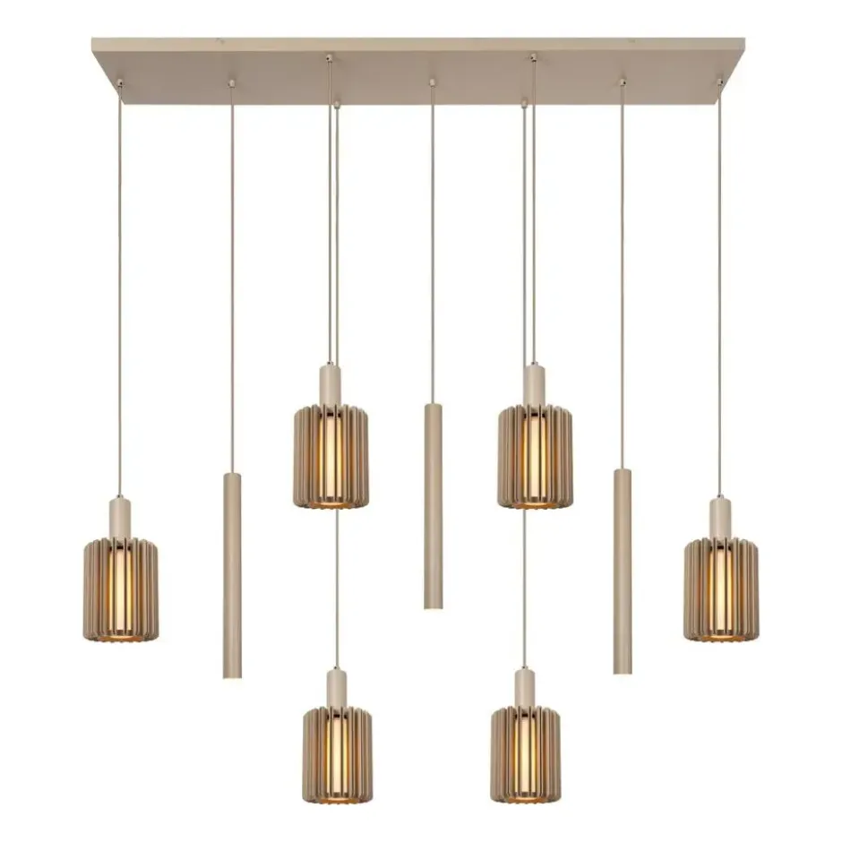 Lucide LAMBRES Hanglamp - Taupe