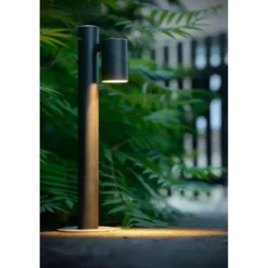 Lucide LED sokkellamp buiten ARNE IP44 - zwart - Ø6,3 cm