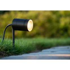 Lucide LED tuinspot ARNE IP44 - zwart - Ø6,3 cm