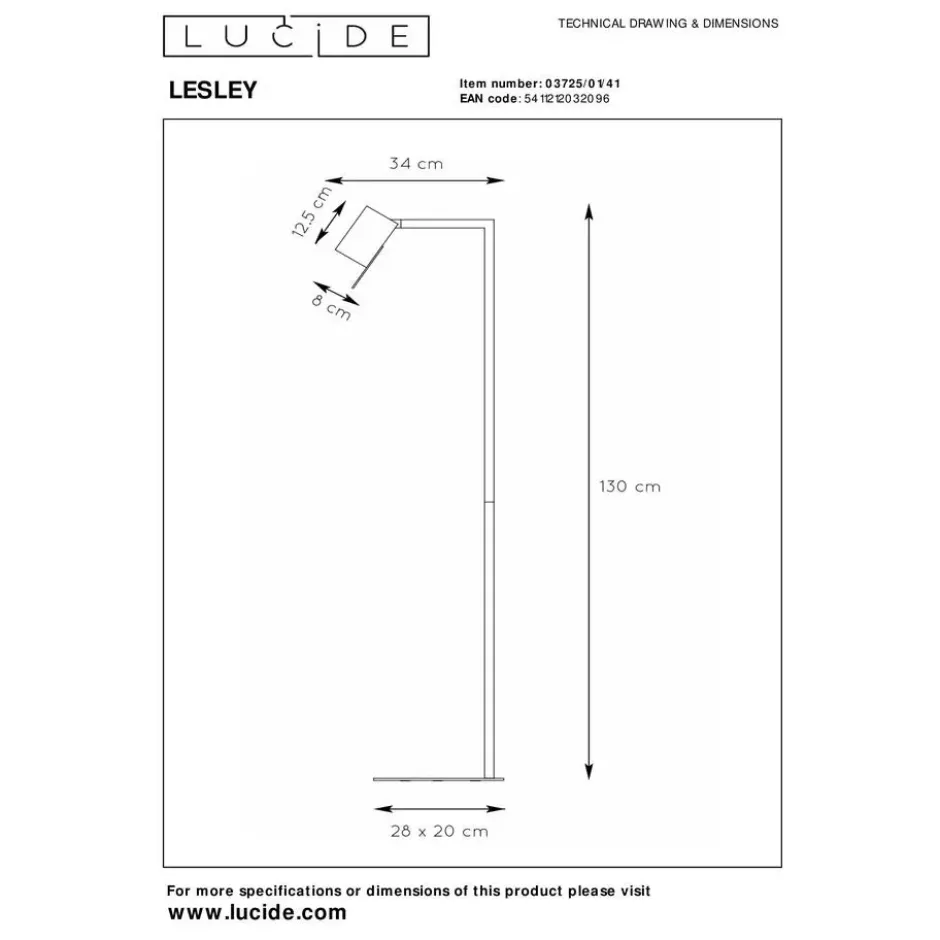 Lucide LESLEY Leeslamp - Taupe