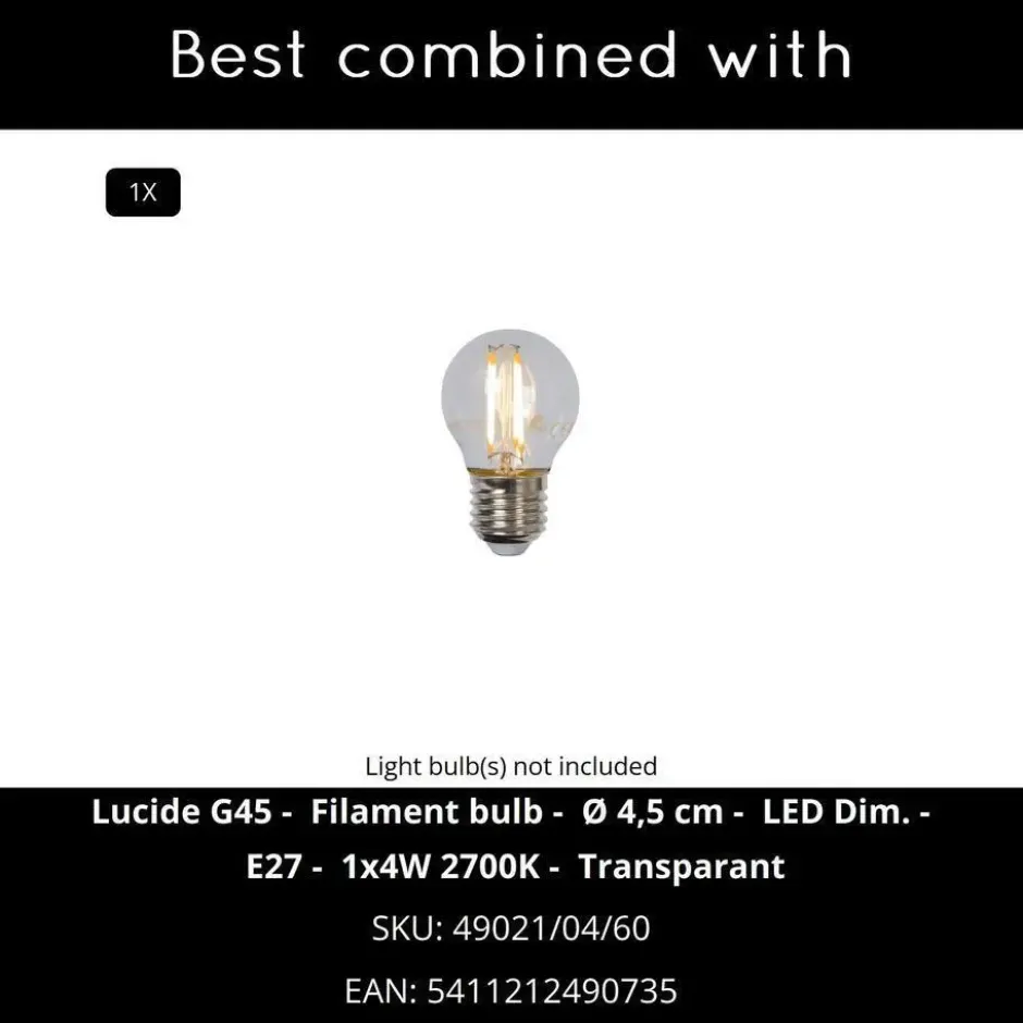 Lucide LIVIA Wandlamp - Zwart