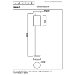 Lucide MAGIC Vloerlamp - Zwart