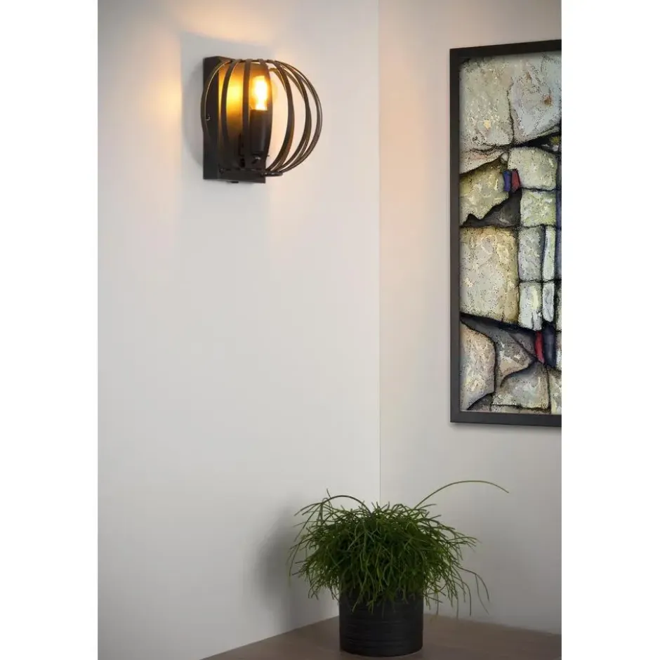 Lucide MANUELA Wandlamp - Zwart