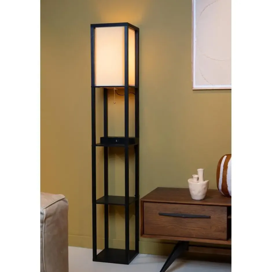 Lucide MENNO Vloerlamp - Zwart