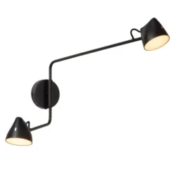 Lucide MILNE Wandlamp - Zwart