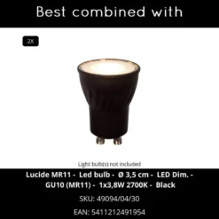 Lucide OTIMO Wandspot - Koffie