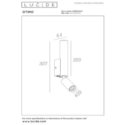 Lucide OTIMO Wandspot - Taupe