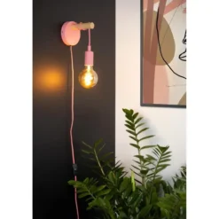 Lucide POLA Wandlamp - Roze