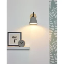 Lucide POSSIO Wandlamp - Grijs