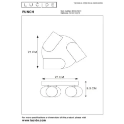Lucide PUNCH Plafondspot - Wit