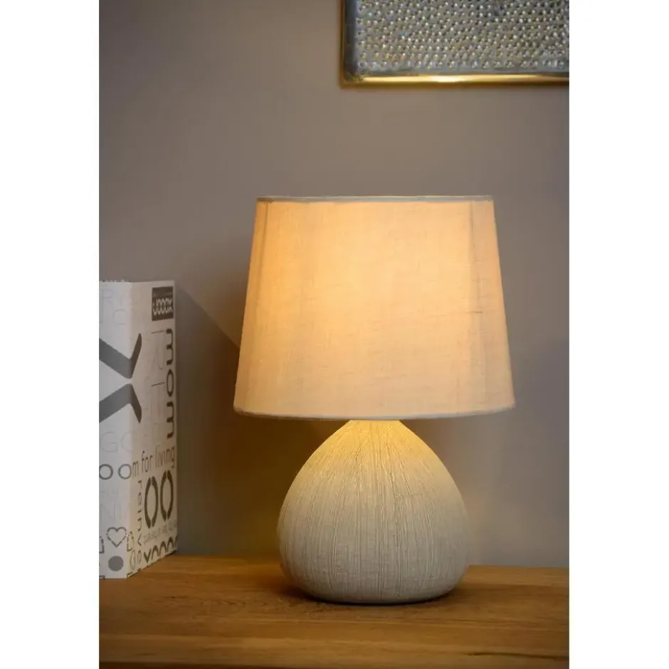 Lucide RAMZI Tafellamp - Beige