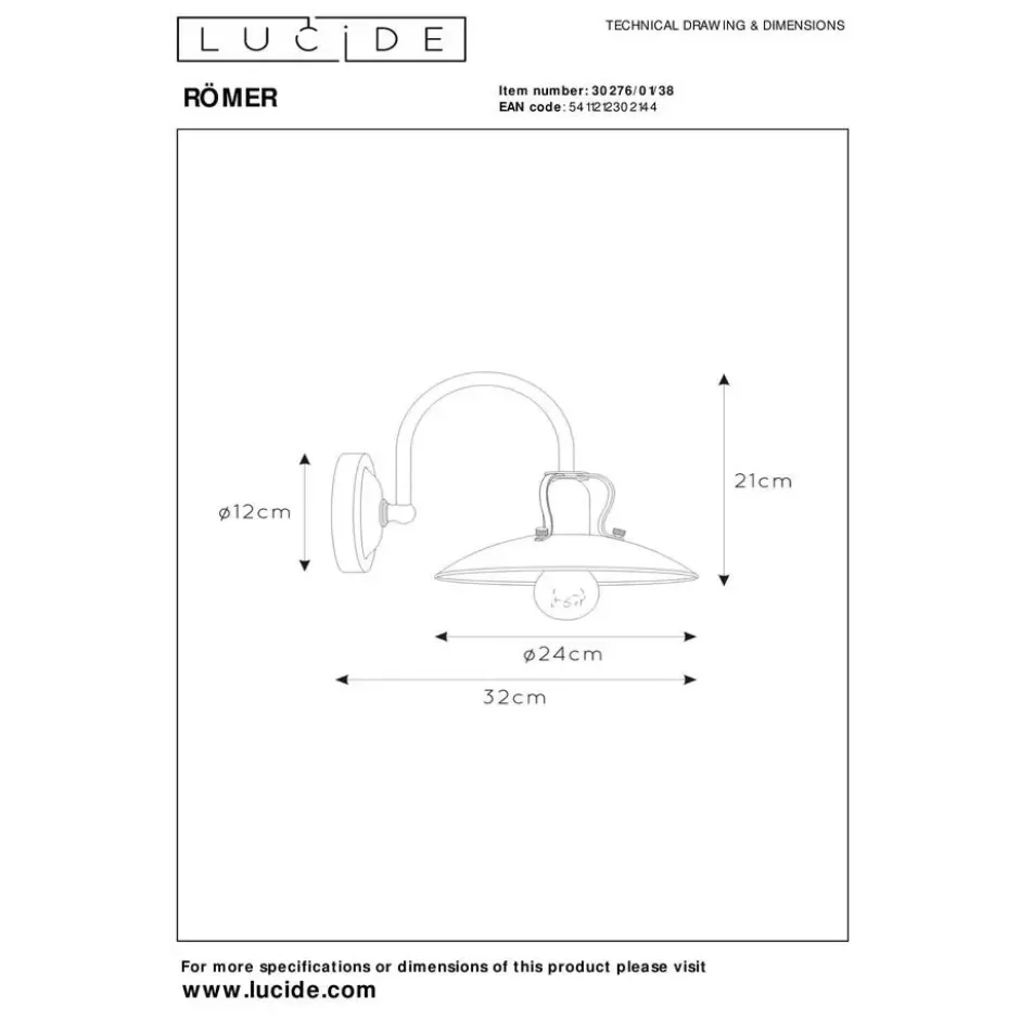Lucide RÖMER Wandlamp - Beige