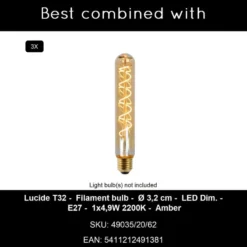 Lucide ROLLO Hanglamp - Terracotta