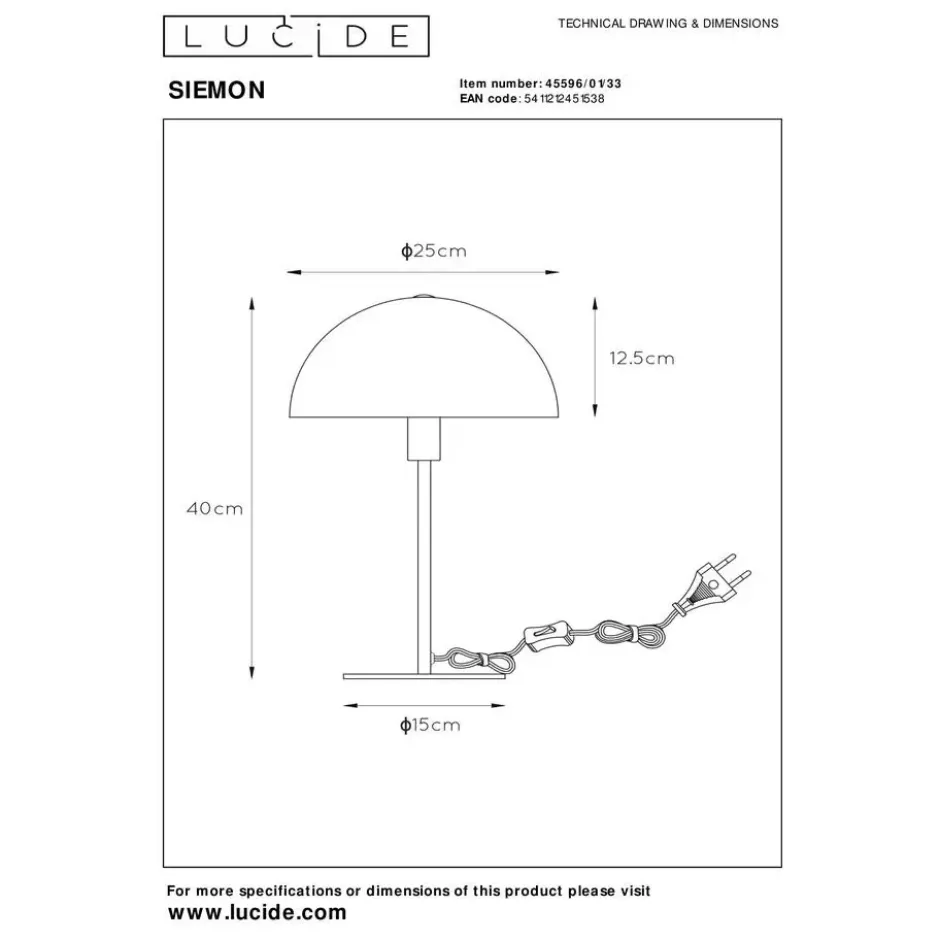 Lucide SIEMON Tafellamp - Groen