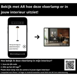 Lucide SIEMON Vloerlamp - Zwart