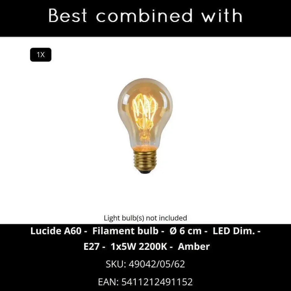 Lucide SIEMON Vloerlamp - Zwart