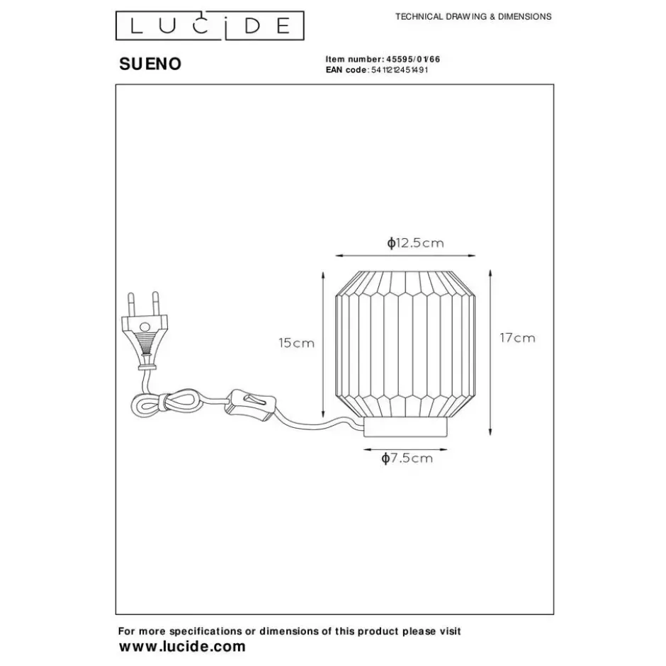 Lucide SUENO Tafellamp - Roze
