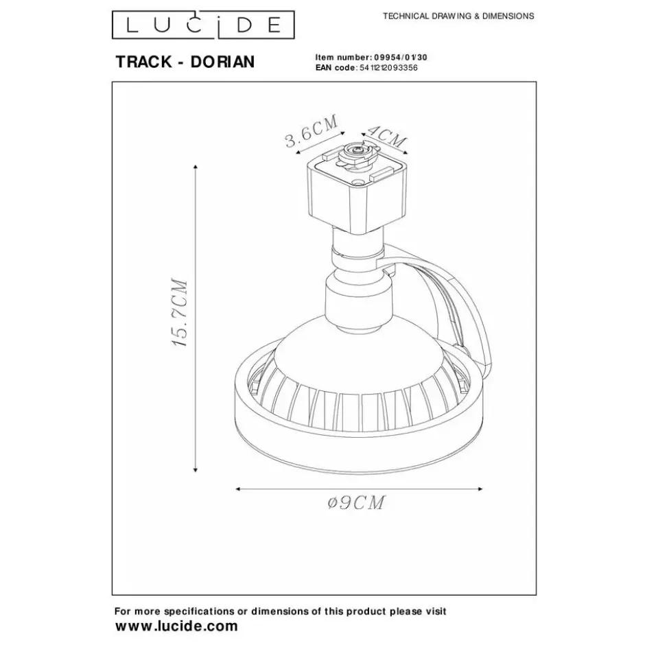 Lucide TRACK Railverlichting - Zwart