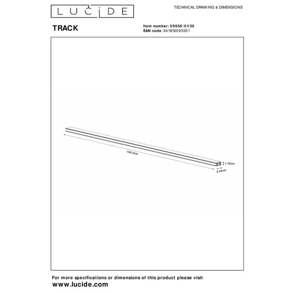 Lucide TRACK Railverlichting - Zwart