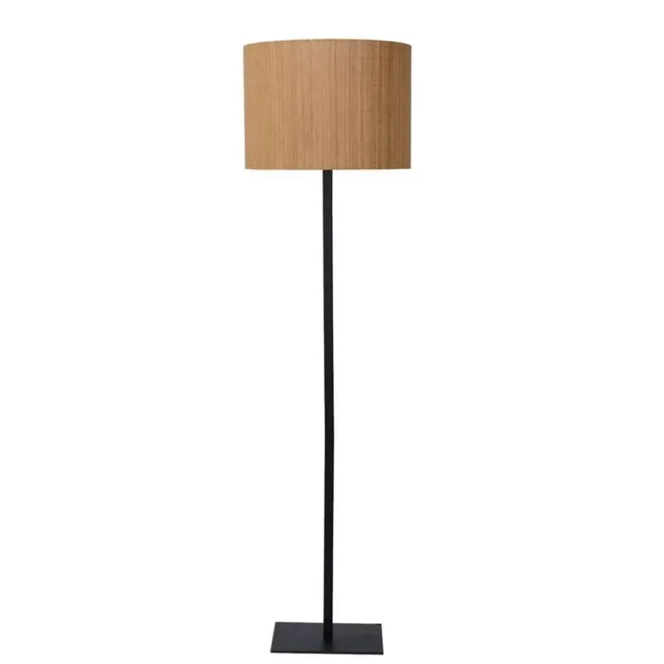 Lucide vloerlamp Magius - licht hout
