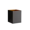Lucide wandlamp Xera vierkant - zwart