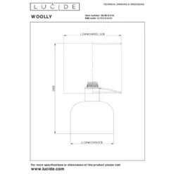 Lucide WOOLLY Tafellamp - Okergeel