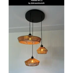 Lucide YUNKAI Hanglamp - Naturel