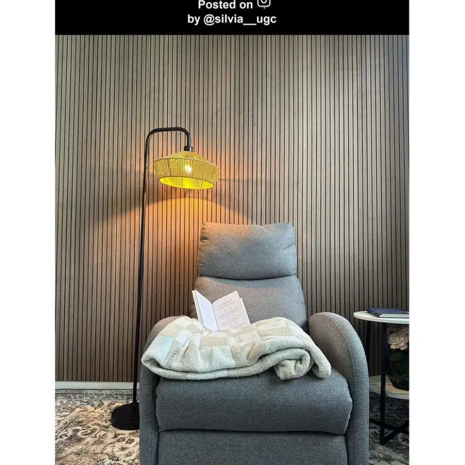 Lucide YUNKAI Vloerlamp - Naturel