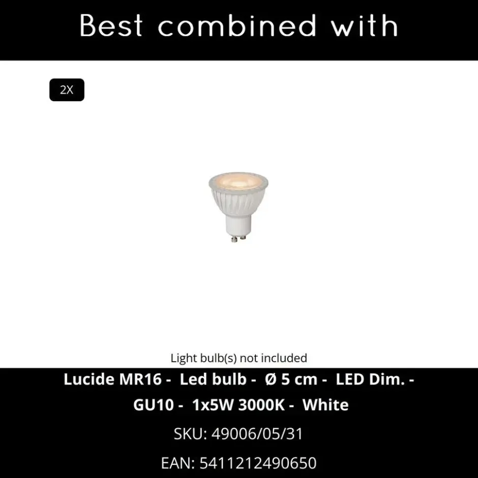 Lucide ZARO Wandspot - Wit