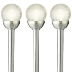 Lumineo LED tuinlampjes instekers - solar - ronde bol - 30 cm