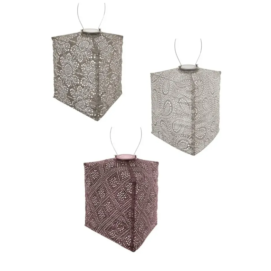Lumiz Lampion op zonne energie - Solar tuinverlichting - Triangle Set - 3 stuks