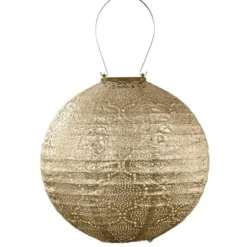 Lumiz Solar Buitenlampion - Bazaar Rond - 30 cm - Goud
