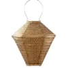 Lumiz Solar Buitenlampion - Sashiko Diamond - 28 cm - Goud