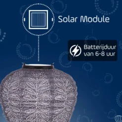 LUMIZ Solar Lampion Folia Balloon - 20 cm - Lichtpaars