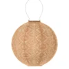 LUMIZ Solar Lampion Lace Rond - 30 cm - Abrikoos